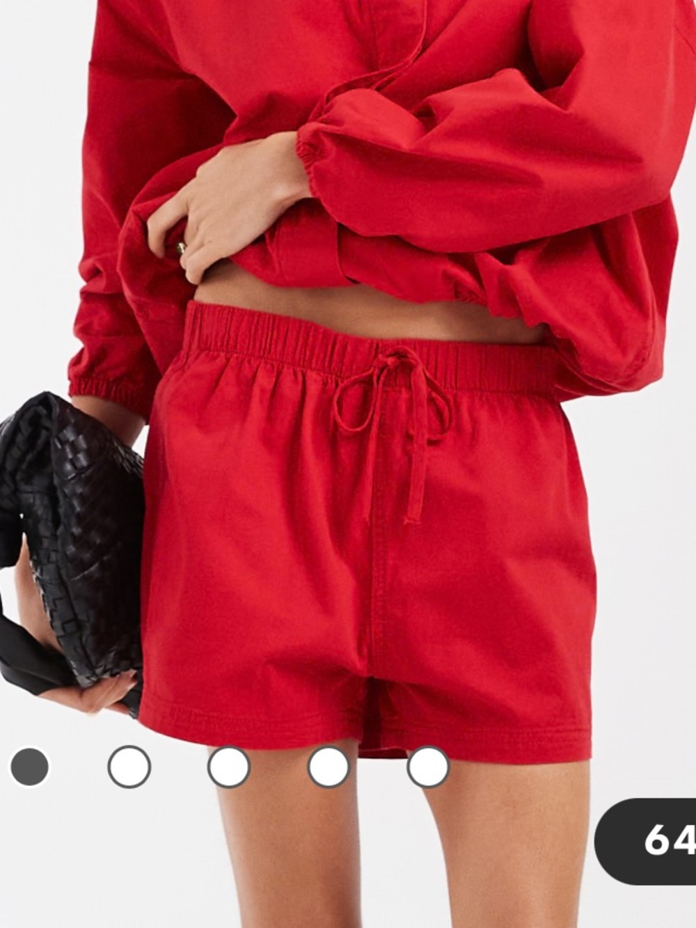 ASOS Design pull-on Red Elastic Drawstring Shorts